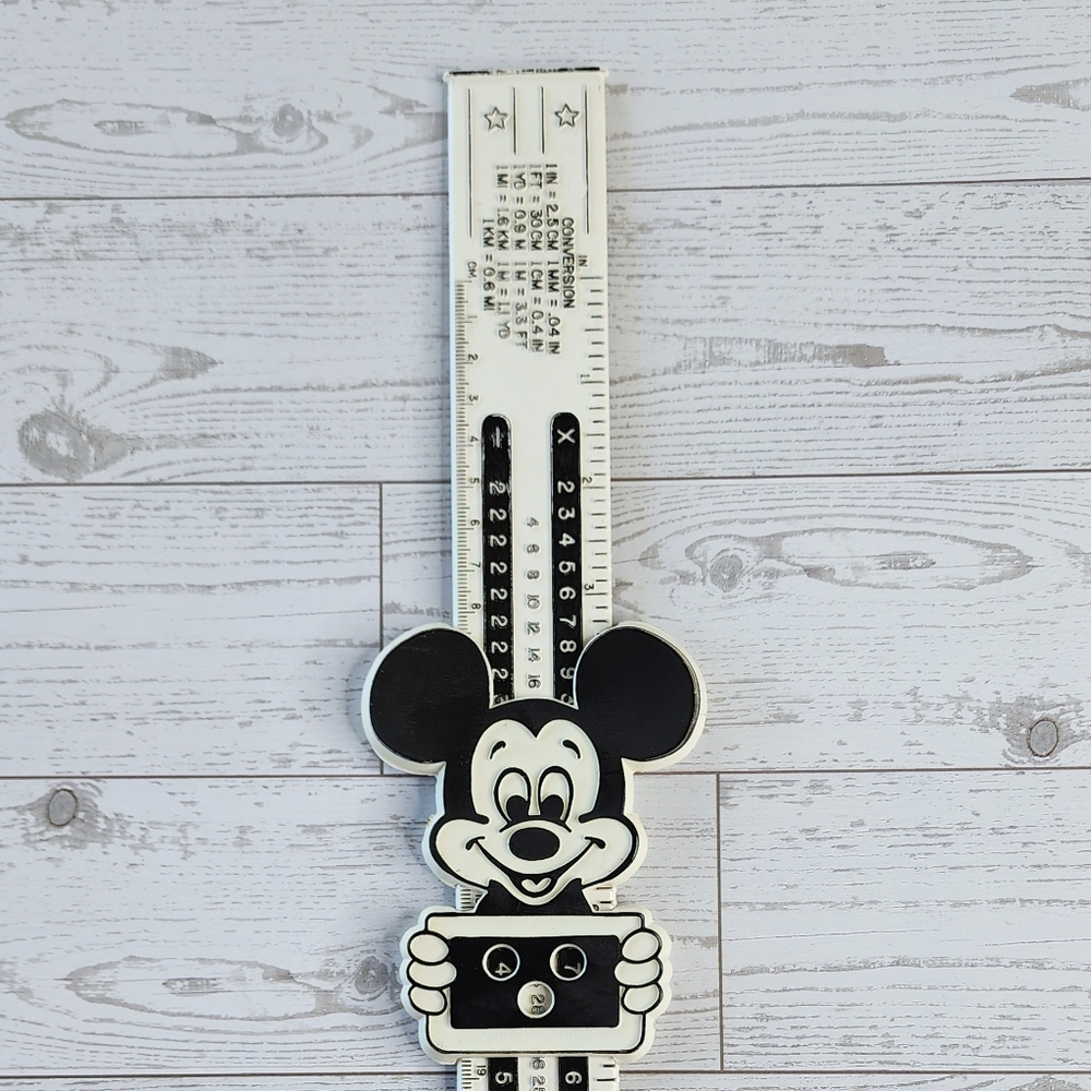 VTG Disney Mickey Math Mickey Mouse Plastic Ruler - Picture 7 of 10